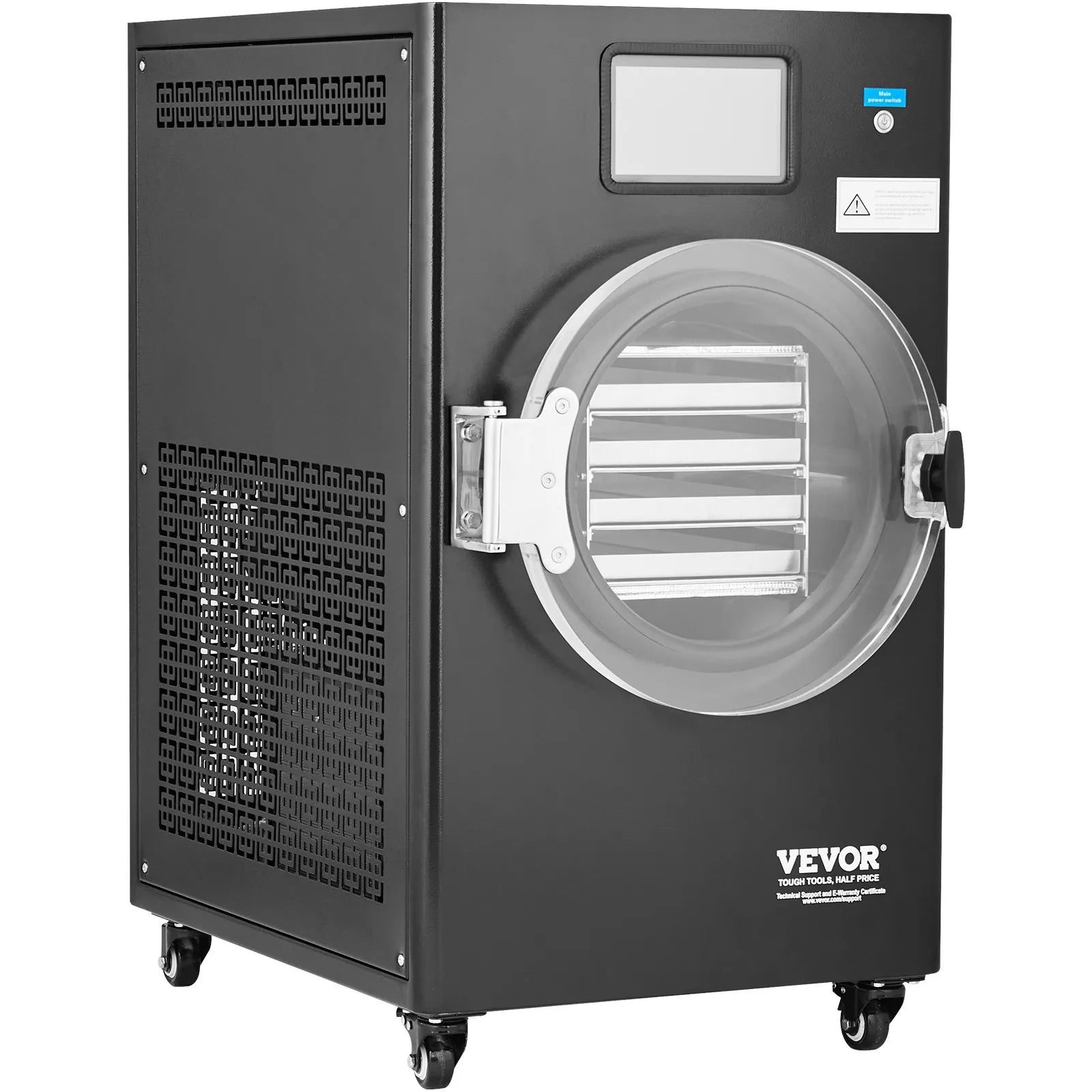 VEVOR Vacuum Freeze Dryer 4-Layer Fruit Vegetable Freeze Drying Machine Black