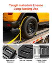 VEVOR E-Track Tie-Down Rails, 4 Pack, 7.7 ft E Track Rails Secures Cargo & Heavy Loads Up to 2,000 lbs, Trailer Tie-Down System Suitable for Garages, Vans, Motorcycle Tie Downs, ATV Mountings