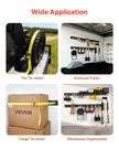 VEVOR E-Track Tie-Down Rails, 4 Pack, 7.7 ft E Track Rails Secures Cargo & Heavy Loads Up to 2,000 lbs, Trailer Tie-Down System Suitable for Garages, Vans, Motorcycle Tie Downs, ATV Mountings