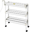 VEVOR Hydroponics Growing System, 90 Sites 3 Layers, 10 Food-Grade PVC-U Pipes, Vertical Indoor Plant Grow Kit with Water Pump, Timer, Nest Basket, Sponge for Fruits, Vegetables, Herb, White