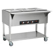 VEVOR 3-Pan Commercial Food Warmer, 3x 20.6QT Electric Steam Table, 1500W Professional Buffet Catering Food Warmer with 4 Wheels (2 Lockable), Food Grade Stainless Steel Server for Party Restaurant
