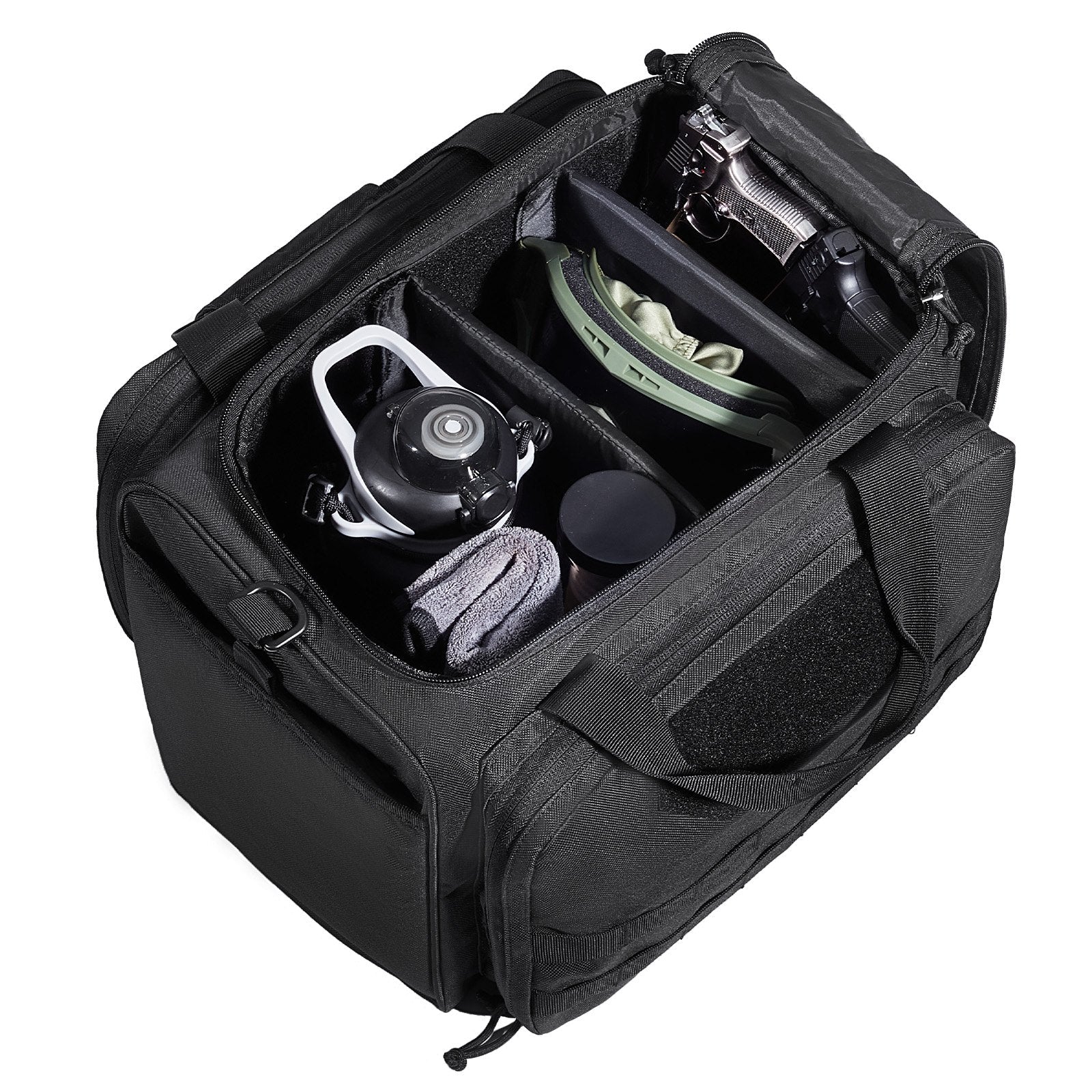 VEVOR Soft Pistol Case for 3 Pistols Handgun Bag Outdoor Hunting Shooting Black
