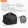 VEVOR Range Bag for 2 Pistols Tactical Gun Bag 2 Built-in Pistol Bags Black
