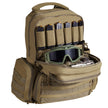 VEVOR Tactical Range Backpack for 6 Pistols Gun Backpack Brown
