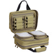VEVOR Range Bag for 2 Pistols Tactical Gun Bag 2 Built-in Pistol Bags Brown