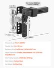 VEVOR Adjustable Trailer Hitch 2