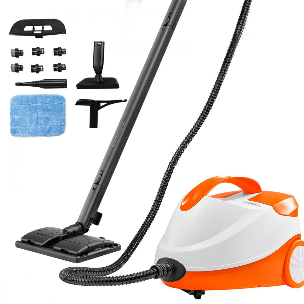 VEVOR Steam Cleaner 20 pcs Accessories 1.5L Tank for Floors Upholstery Cars