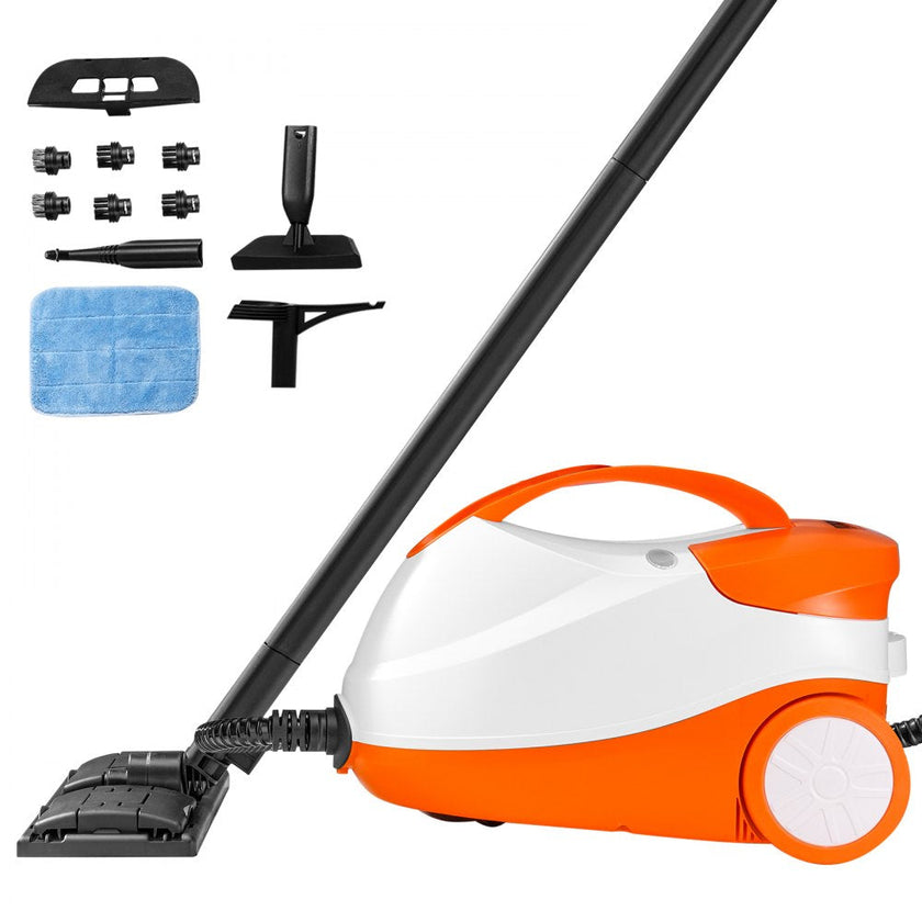 VEVOR Steam Cleaner 20 pcs Accessories 1.5L Tank for Floors Upholstery Cars