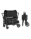 VEVOR Wagon Stroller for 4 Kids Push Pull Collapsible Stroller 330LBS Loading