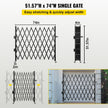 VEVOR Single Folding Security Gate, 75