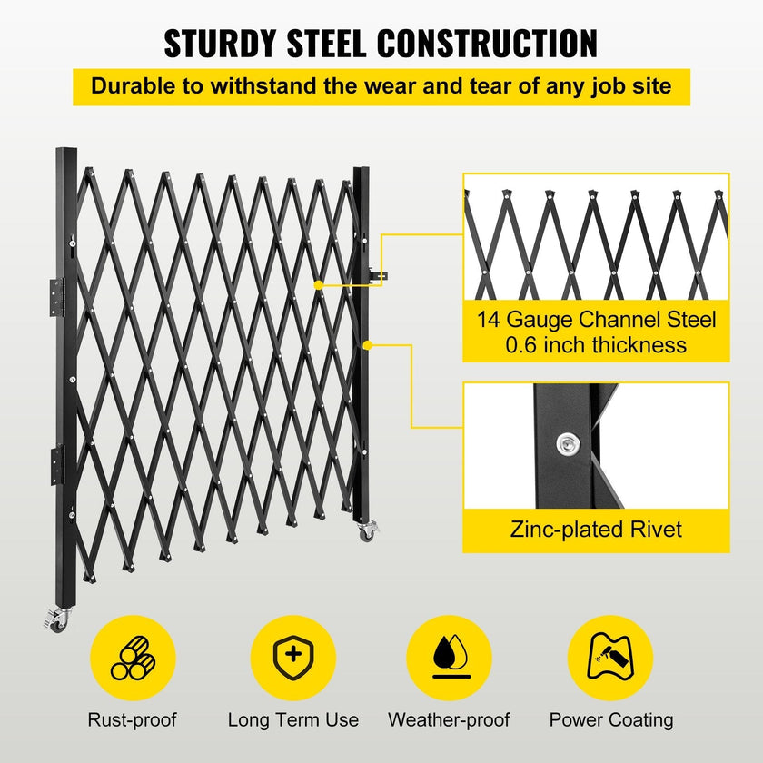 VEVOR Single Folding Security Gate, 75