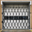 VEVOR Single Folding Security Gate, 7.1'H x 7.9' W（85 x 95 inch） Folding Door Gate, Steel Accordion Security Gate, Flexible Expanding Security Gate, 360° Rolling Barricade Gate, Scissor Gate/Door w/ Padlock