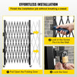 VEVOR Single Folding Security Gate, 7.1' H x 7.1' W?85 x 85 inch? Folding Door Gate, Steel Accordion Security Gate, Flexible Expanding Security Gate, 360° Rolling Barricade Gate, Scissor Gate/Door with Padlock