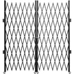 VEVOR Double Folding Security Gate, 7.1' H x 12.5' W Folding Door Gate, Steel Accordion Security Gate, Flexible Expanding Security Gate, 360° Rolling Barricade Gate, Scissor Gate or Door w/ Padlock