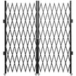 VEVOR Double Folding Security Gate, 7.1' H x 12.5' W Folding Door Gate, Steel Accordion Security Gate, Flexible Expanding Security Gate, 360° Rolling Barricade Gate, Scissor Gate or Door w/ Padlock