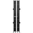 VEVOR Double Folding Security Gate, 7.1' H x 12.5' W Folding Door Gate, Steel Accordion Security Gate, Flexible Expanding Security Gate, 360° Rolling Barricade Gate, Scissor Gate or Door w/ Padlock
