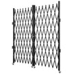 VEVOR Double Folding Security Gate, 7.1' H x 12.5' W Folding Door Gate, Steel Accordion Security Gate, Flexible Expanding Security Gate, 360° Rolling Barricade Gate, Scissor Gate or Door w/ Padlock