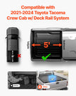VEVOR 5.0 ft Retractable Tonneau Cover Hard Tonneau Cover for Toyota Tacoma