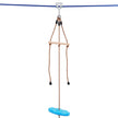 VEVOR Zipline Kit for Kids and Adult, 52 ft Zip Line Kits Up to 500 lb, Backyard Outdoor Quick Setup Zipline, Playground Entertainment with Zipline, Nylon Safety Harness, Seat, and Handlebar