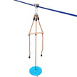 VEVOR Zipline Kit for Kids and Adult, 52 ft Zip Line Kits Up to 500 lb, Backyard Outdoor Quick Setup Zipline, Playground Entertainment with Zipline, Nylon Safety Harness, Seat, and Handlebar