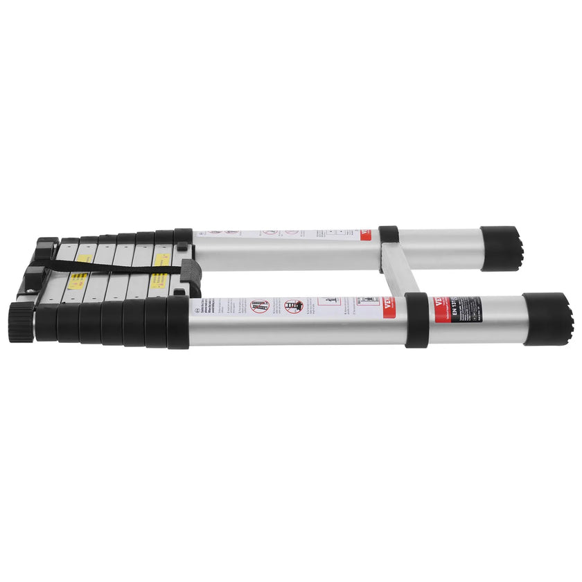 VEVOR Telescoping Extension Ladder 8.5FT One-button Retraction 375 LBS Capacity