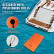 VEVOR Lily Pad Floating Mat, Large 12x6 FT Floating Water Pad, 3-Layer Floating Dock for Adults Kids, 1.3