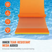 VEVOR Lily Pad Floating Mat, Large 18x6 FT Floating Water Pad, 3-Layer Floating Dock for Adults Kids, 1.3