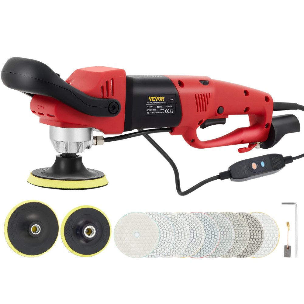 VEVOR Variable Speed Wet Polisher Grinder Upgrade Polishing Kit Granite Marble
