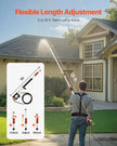 VEVOR Pressure Washer Telescoping Wand 18 ft Brush Head Telescopic Spray Wand