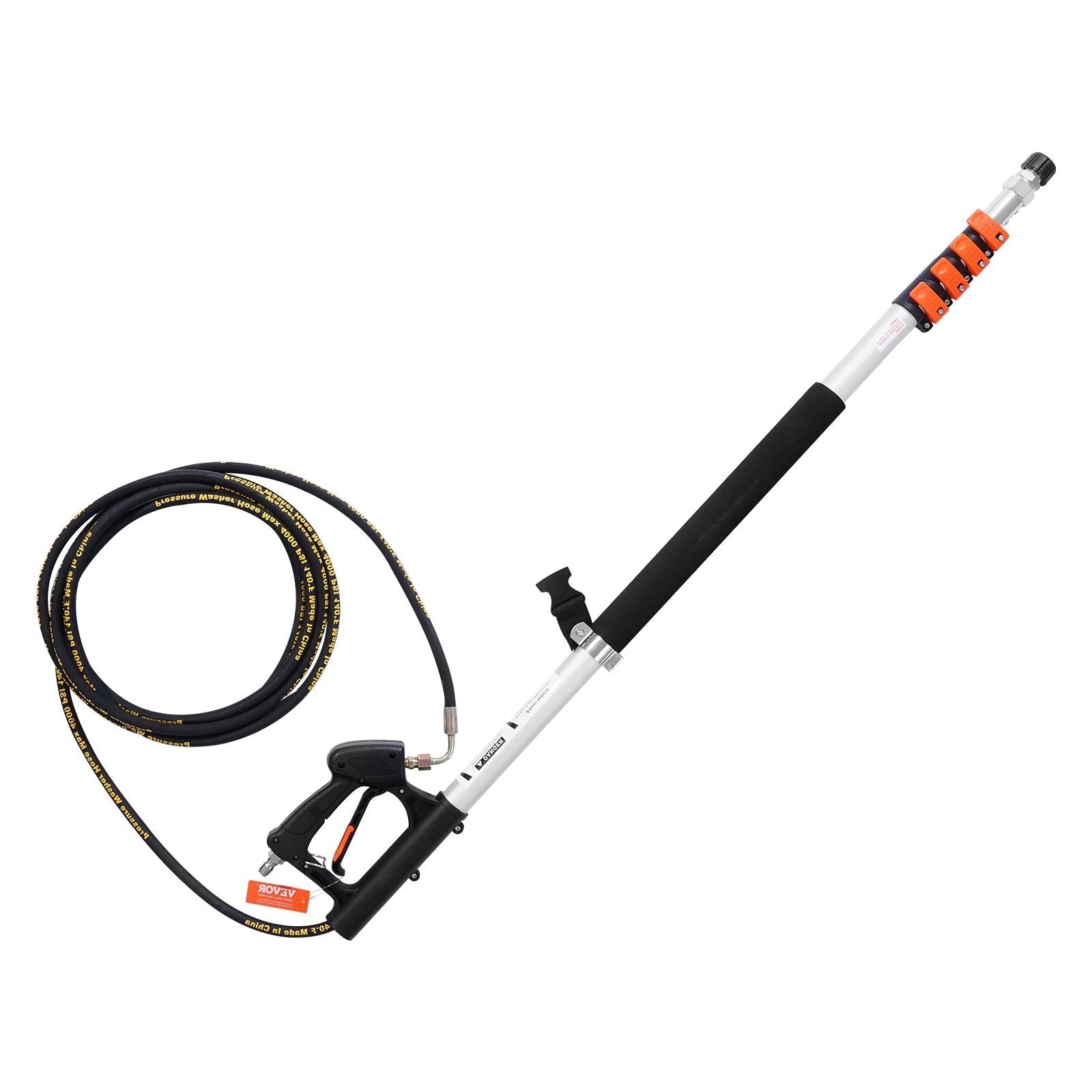 VEVOR Pressure Washer Telescoping Wand 18 ft Brush Head Telescopic Spray Wand
