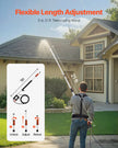 VEVOR Pressure Washer Telescoping Wand 21 ft Brush Head Telescopic Spray Wand