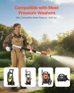 VEVOR Pressure Washer Telescoping Wand 21 ft Brush Head Telescopic Spray Wand