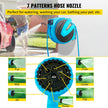 VEVOR Retractable Hose Reel, 1/2 inch x 75 ft, Any Length Lock & Automatic Rewind Water Hose, Wall Mounted Garden Hose Reel w/ 180° Swivel Bracket and 7 Pattern Hose Nozzle, Blue