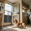 VEVOR RV Screen Door Protector Adjusts from 22 to 31.5 in Adjustable Door Grille