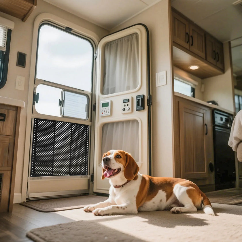 VEVOR RV Screen Door Protector Adjusts from 22 to 31.5 in Adjustable Door Grille