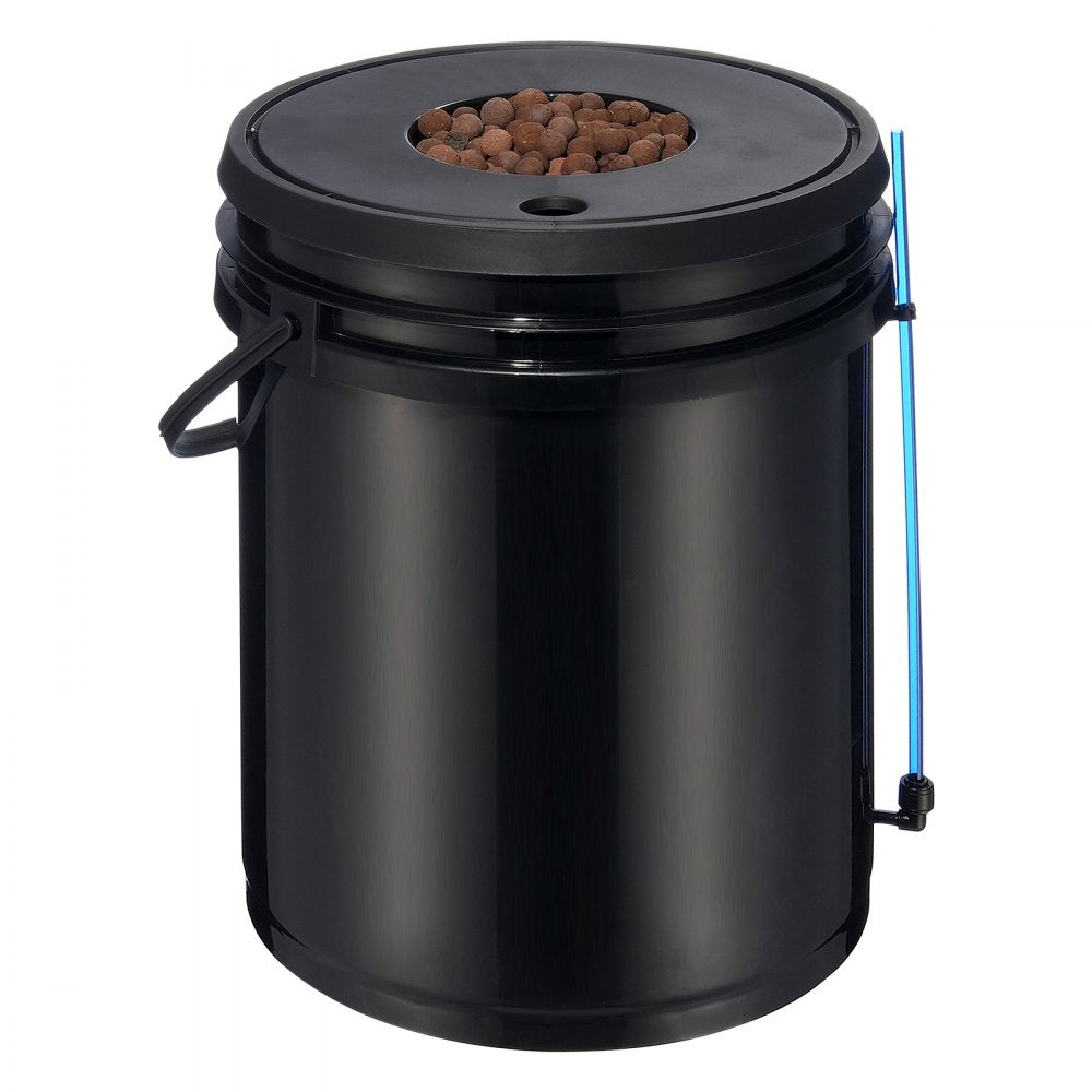 VEVOR DWC Hydroponic System, 5 Gallon 4 Buckets, Deep Water Culture Growing Bucket, Hydroponics Grow Kit with Pump, Air Stone and Water Level Device, for Indoor/Outdoor Leafy Vegetables