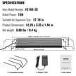 VEVOR Aquarium Light, 10W Full Spectrum Fish Tank Light with 5 Levels Adjustable Brightness, Adjustable Timer and Power-Off Memory, with ABS Shell Extendable Brackets for 12