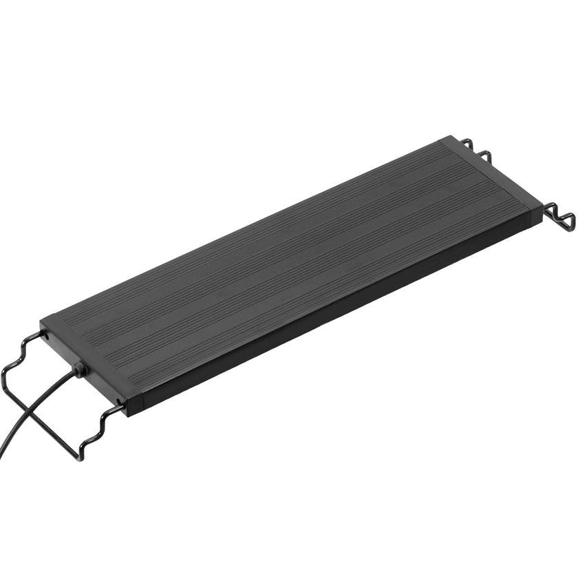 VEVOR Aquarium Light, 10W Full Spectrum Fish Tank Light with 5 Levels Adjustable Brightness, Adjustable Timer and Power-Off Memory, with ABS Shell Extendable Brackets for 12