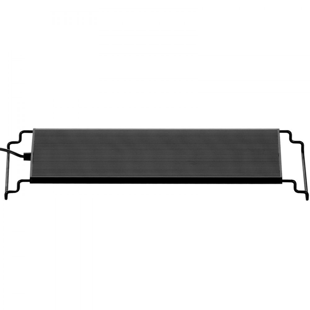 VEVOR Aquarium Light with LCD Monitor, 14W Full Spectrum Fish Tank Light with 24/7 Natural Mode, Adjustable Brightness & Timer - Aluminum Alloy Shell Extendable Brackets for 12
