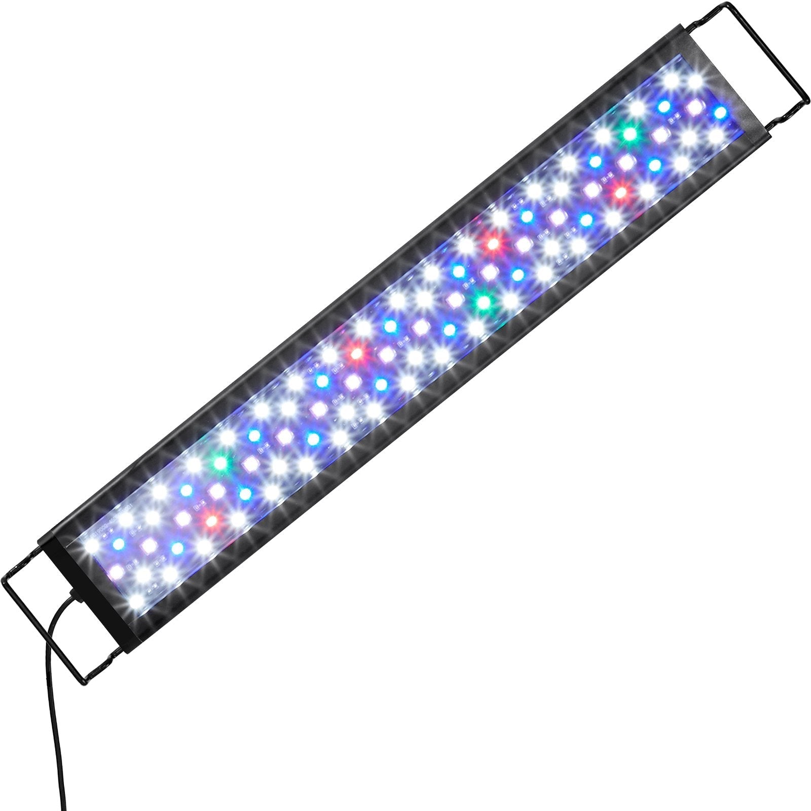 VEVOR Aquarium Light, 18W Full Spectrum Fish Tank Light with 24/7 Natural Mode, Adjustable Timer & 5-Level Brightness, with Aluminum Alloy Shell Extendable Brackets for 18