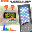 VEVOR Aquarium Light, 26W Full Spectrum Fish Tank Light with 5 Levels Adjustable Brightness, Adjustable Timer and Power-Off Memory, with ABS Shell Extendable Brackets for 36