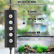 VEVOR Aquarium Light, 26W Full Spectrum Fish Tank Light with 5 Levels Adjustable Brightness, Adjustable Timer and Power-Off Memory, with ABS Shell Extendable Brackets for 36