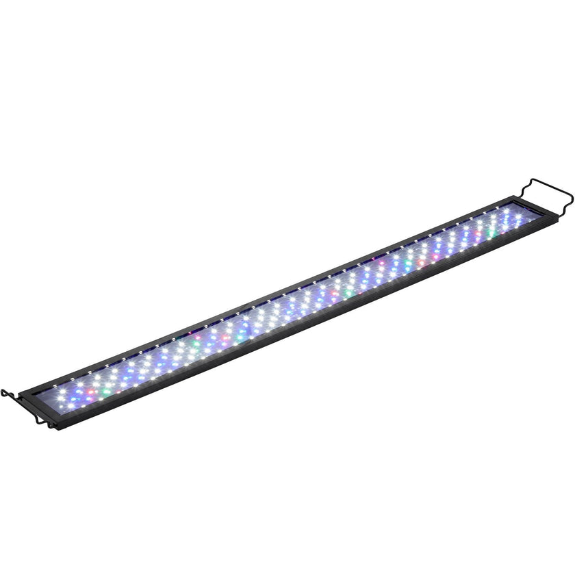 VEVOR Aquarium Light, 26W Full Spectrum Fish Tank Light with 5 Levels Adjustable Brightness, Adjustable Timer and Power-Off Memory, with ABS Shell Extendable Brackets for 36