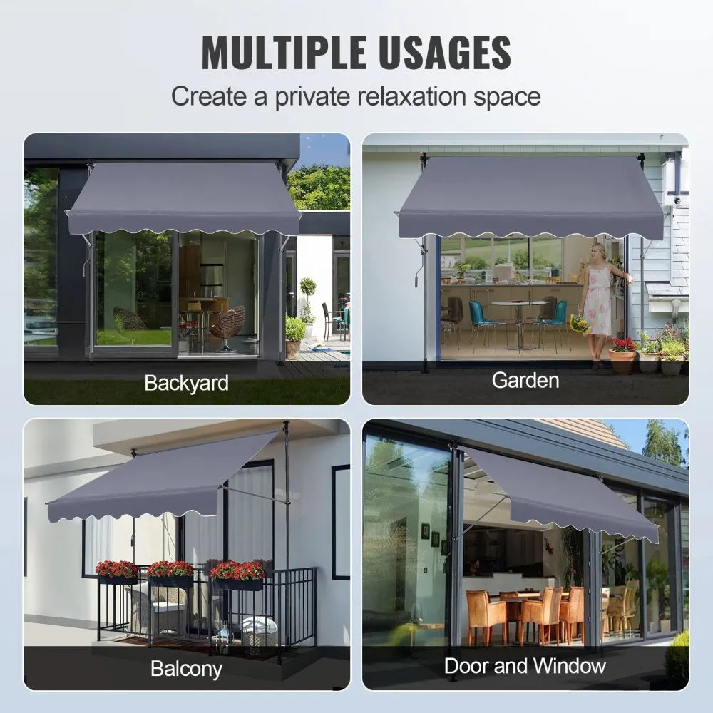VEVOR Manual Retractable Awning, 118