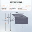 VEVOR Manual Retractable Awning, 118