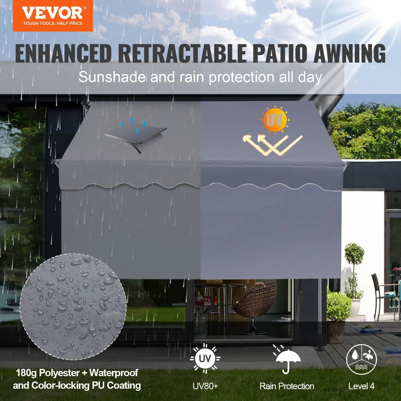 VEVOR Manual Retractable Awning, 78