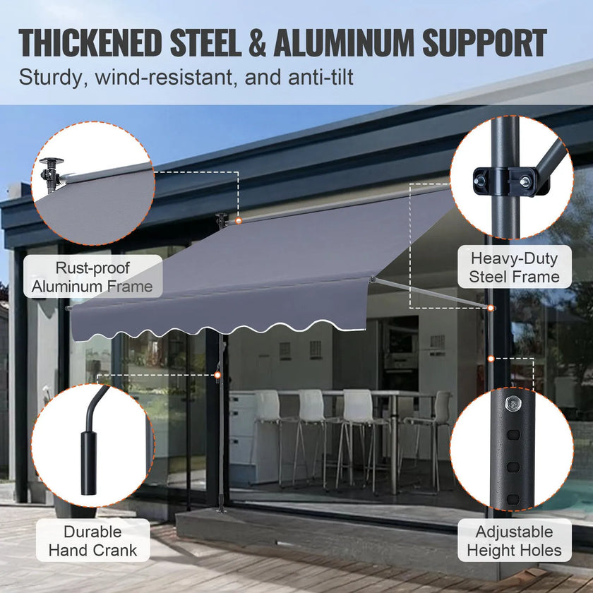 VEVOR Manual Retractable Awning, 78