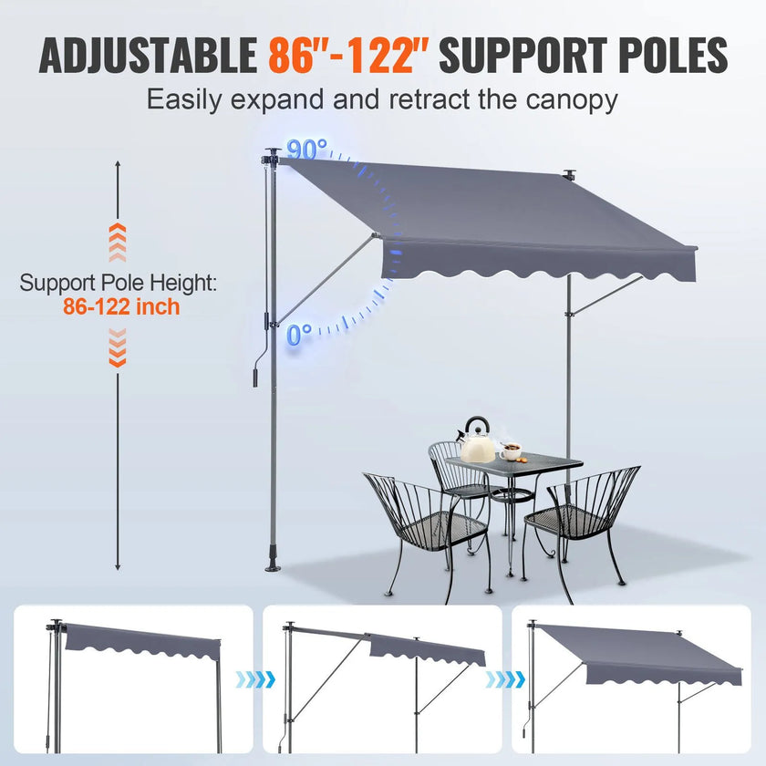 VEVOR Manual Retractable Awning, 78