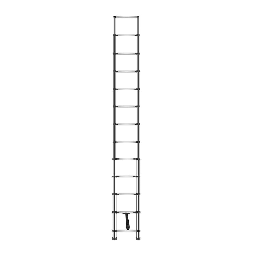 VEVOR Telescoping Ladder Stainless Steel Extension Step 12.5ft Portable Ladders