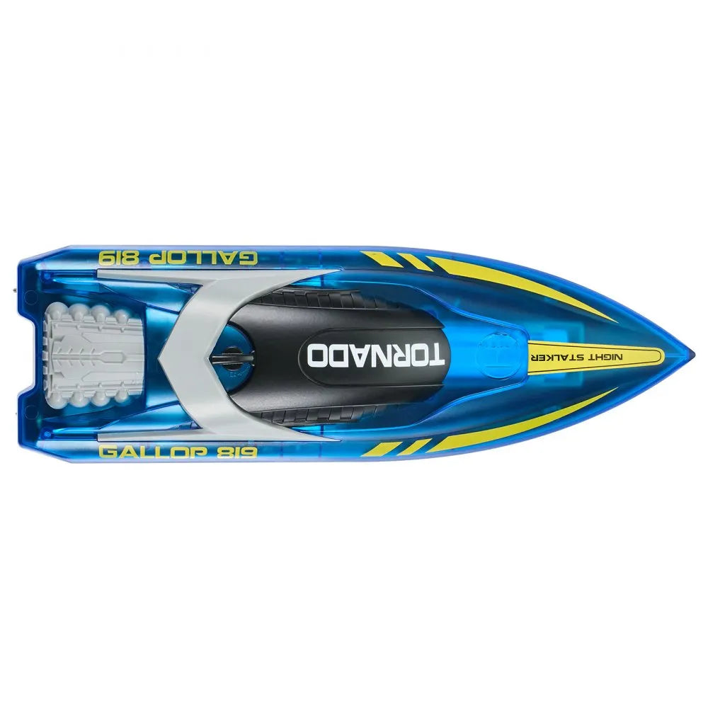 VEVOR RC Boat 2.4 GHz Remote Control Racing Boat 12 km/h Kids Adults Gift Blue